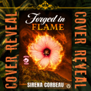Cover Reveal graphic for Forged in Flame