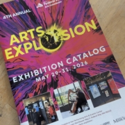 Photo of the Arts Explosion Catalog - a show featuring the painting of Bethany Maines